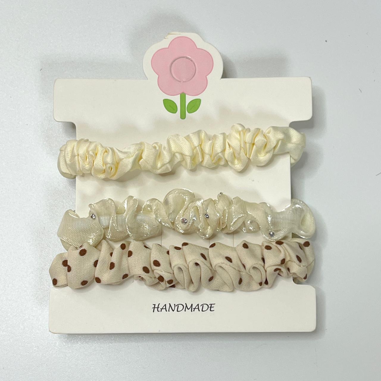 Ruffle Hair Bands(Set of 3)