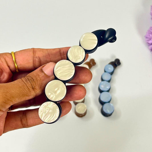 Pearl Disc Hair Banana Clip