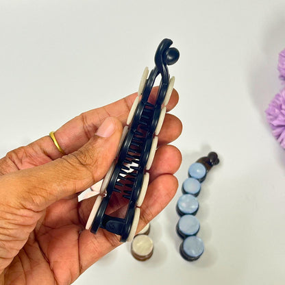 Pearl Disc Hair Banana Clip
