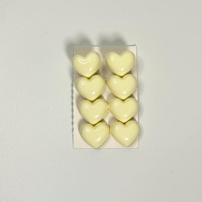 Glossy Heart Hair Clips