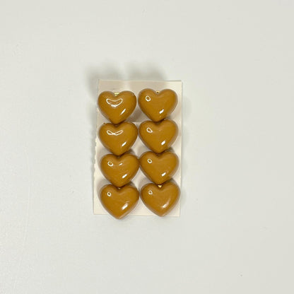 Glossy Heart Hair Clips
