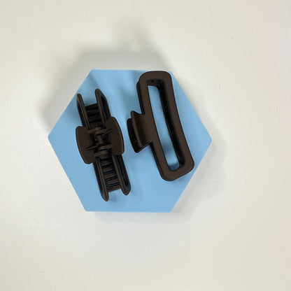 Matte Flat rectangle hair claw - Medium