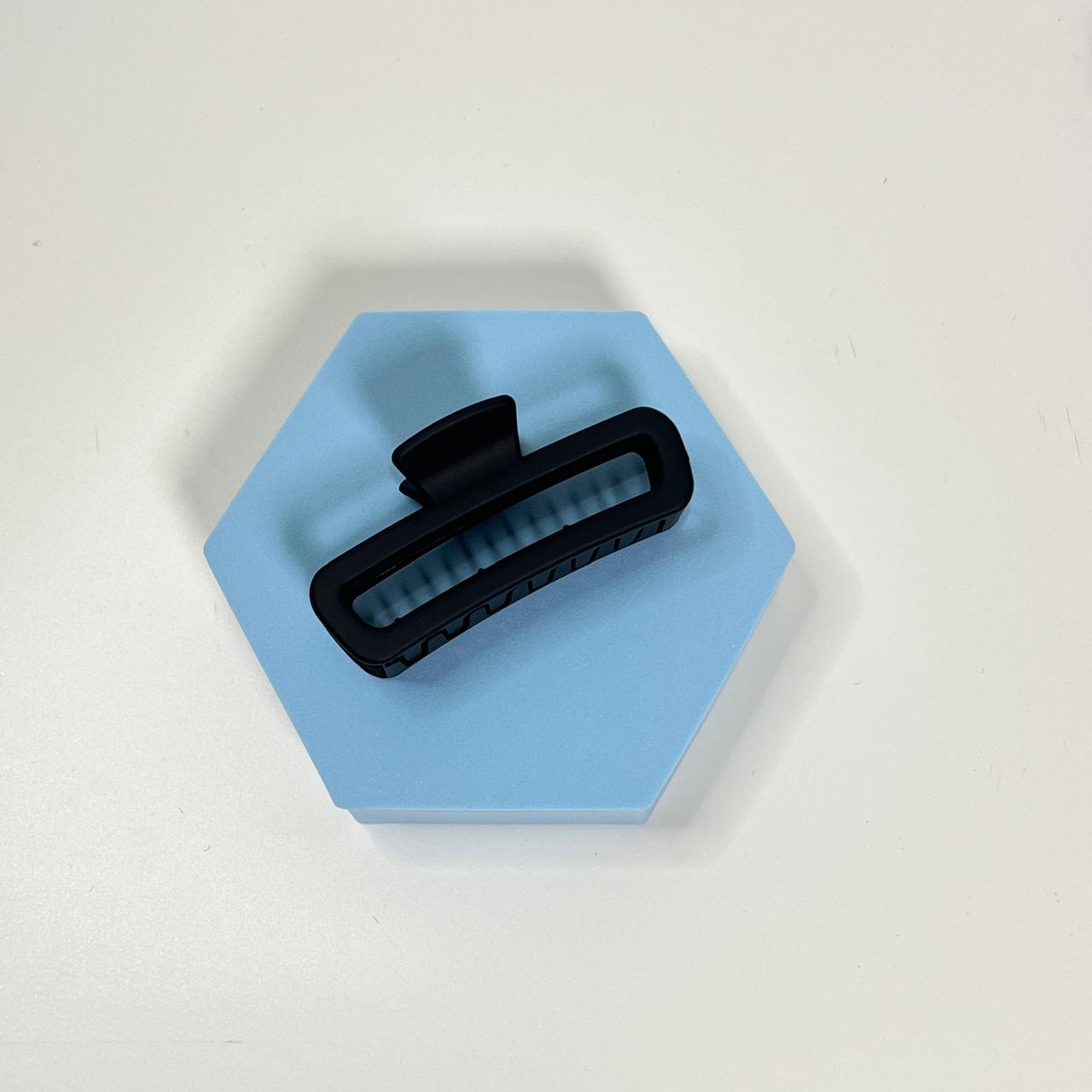 Matte Flat rectangle hair claw - Medium