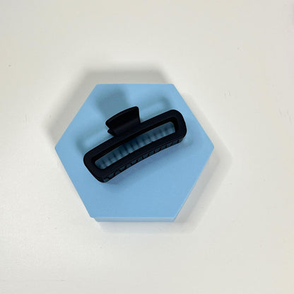 Matte Flat rectangle hair claw - Medium