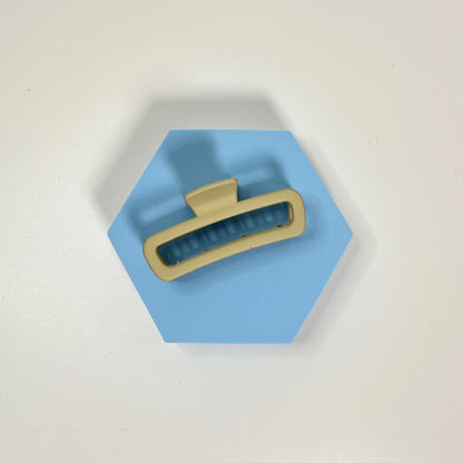 Matte Flat rectangle hair claw - Medium