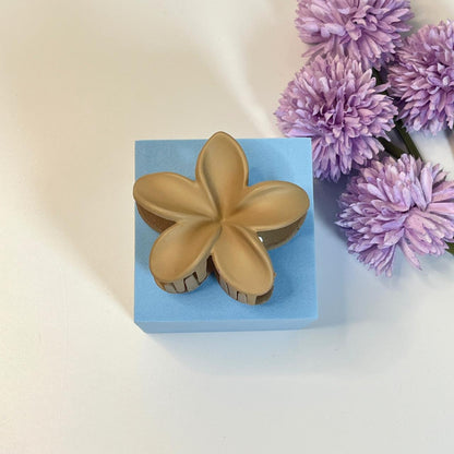Matte Flower Hair Claw - Medium
