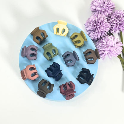 Matte Plum Mini Hair Claw - Small