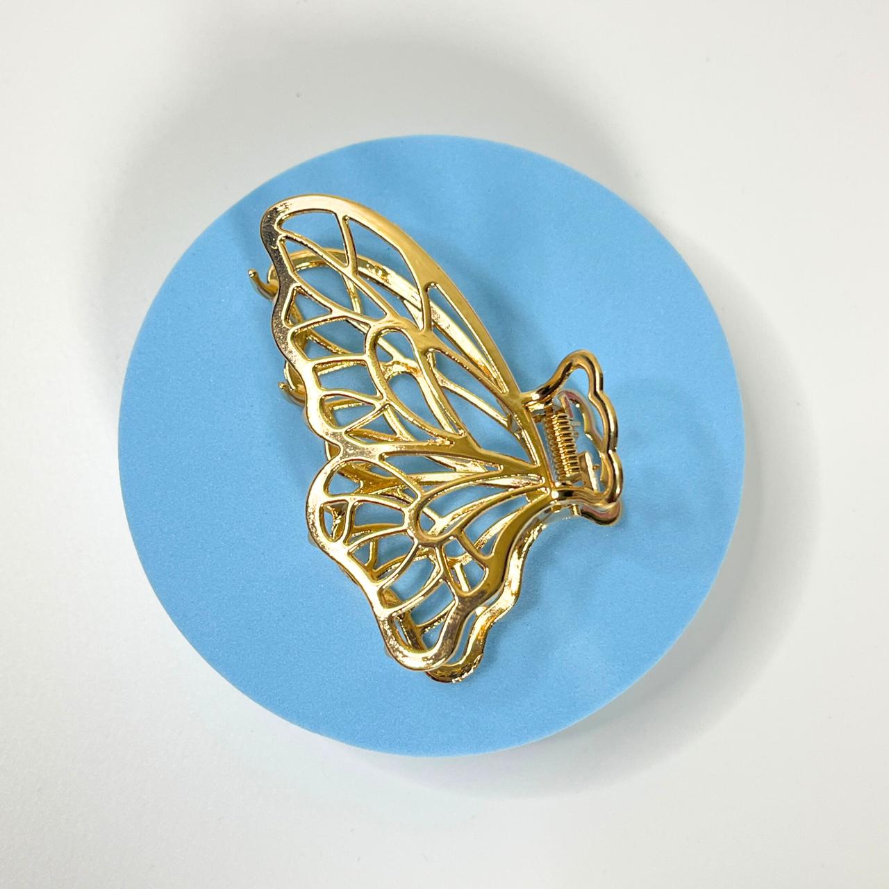 Metal Hair Claw - Gold