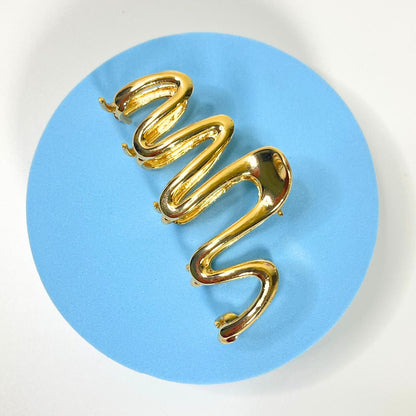 Metal Hair Claw - Gold