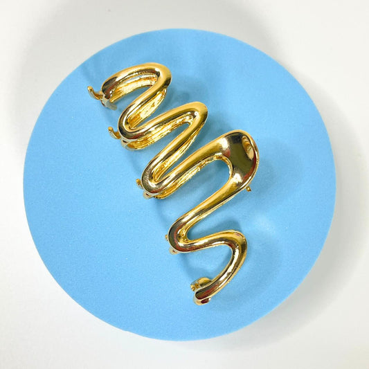 Metal Hair Claw - Gold