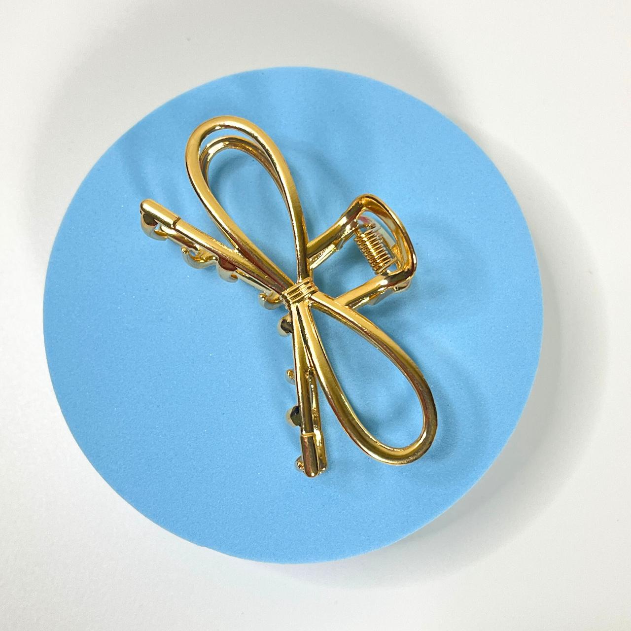 Metal Hair Claw - Gold
