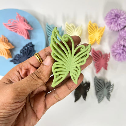 Matte Butterfly Hair Claw Clip