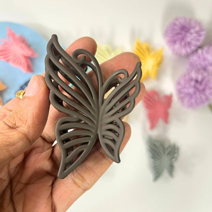 Matte Butterfly Hair Claw Clip