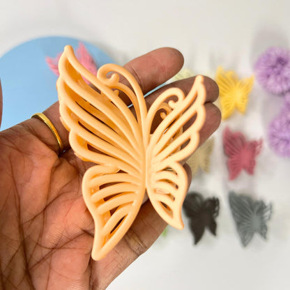 Matte Butterfly Hair Claw Clip