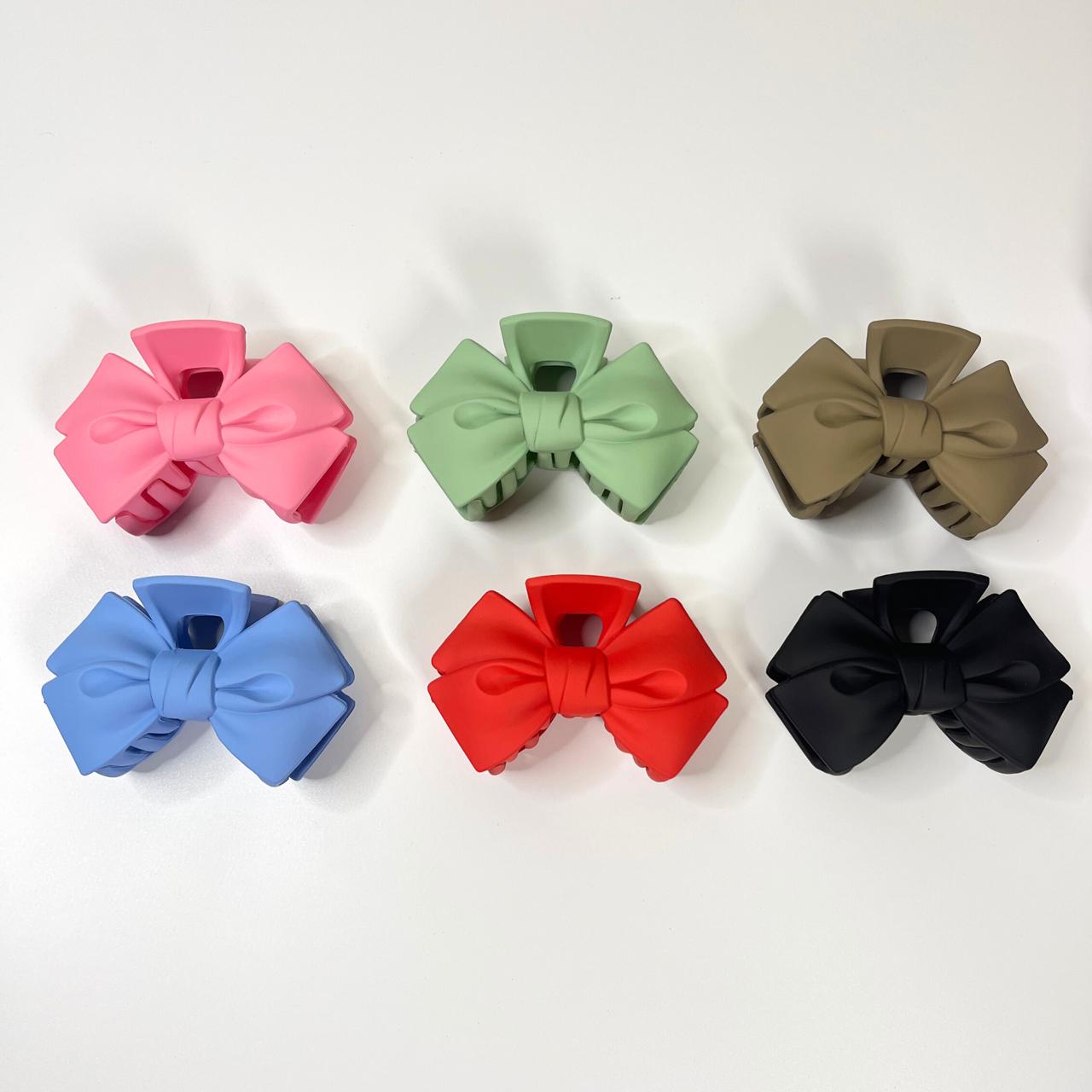 Matte Bow Hair Claw Clip