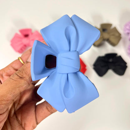 Matte Bow Hair Claw Clip