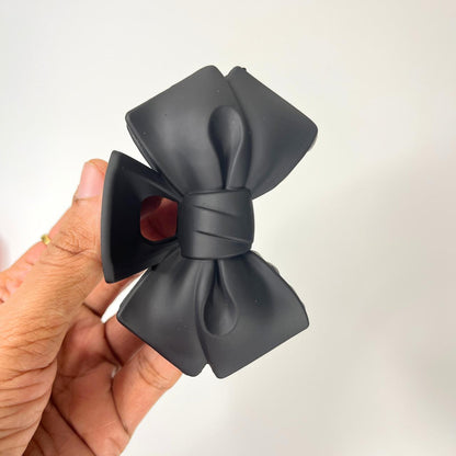 Matte Bow Hair Claw Clip