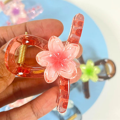 Crystal Flower Hair Clutcher