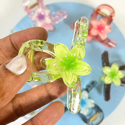 Crystal Flower Hair Clutcher