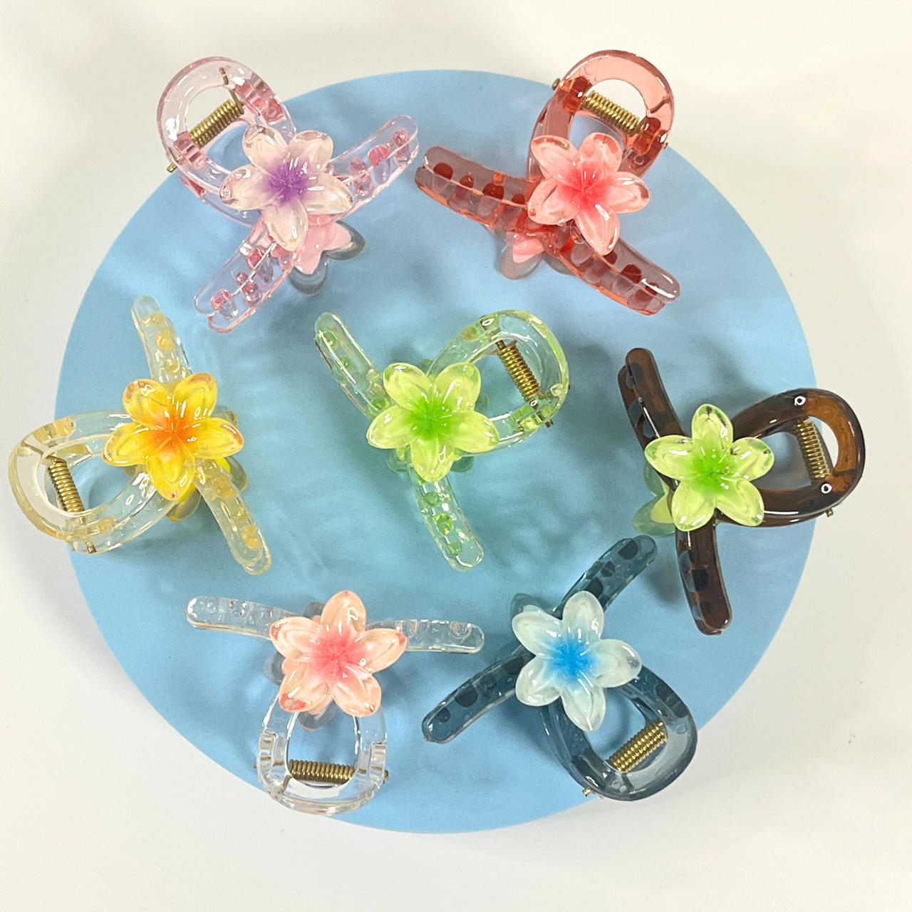 Crystal Flower Hair Clutcher