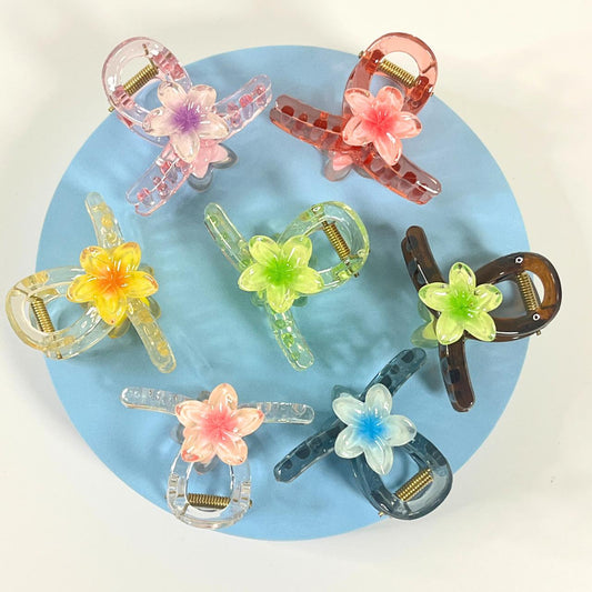 Crystal Flower Hair Clutcher