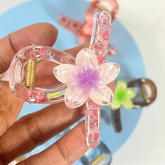Crystal Flower Hair Clutcher