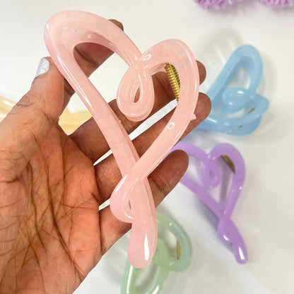 Abstract Loop Hair Claw Clip