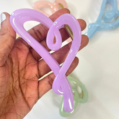 Abstract Loop Hair Claw Clip