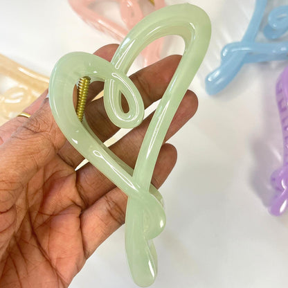 Abstract Loop Hair Claw Clip