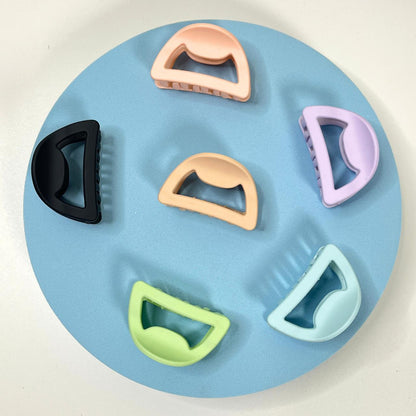 Minimal Matte Rectangle Hair Claw Clip-Small