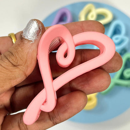 Abstract Twist Hair Claw Clip