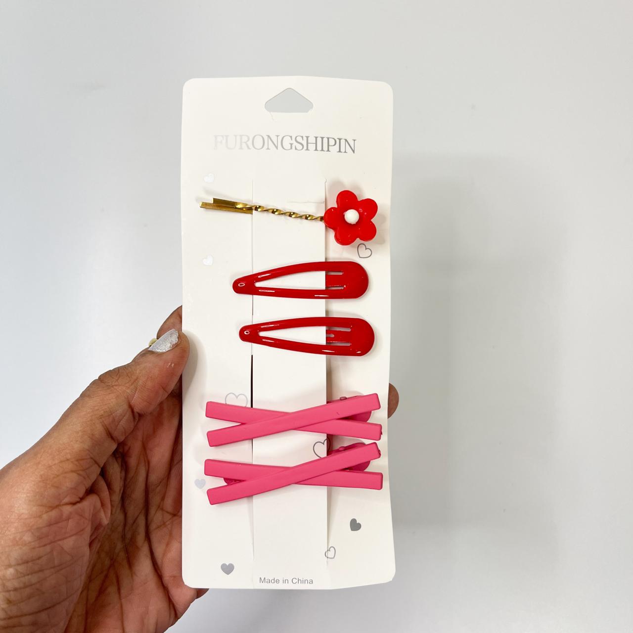 Minimal Matte Hair Clip Set(5 Pieces)