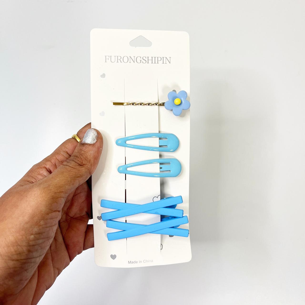 Minimal Matte Hair Clip Set(5 Pieces)