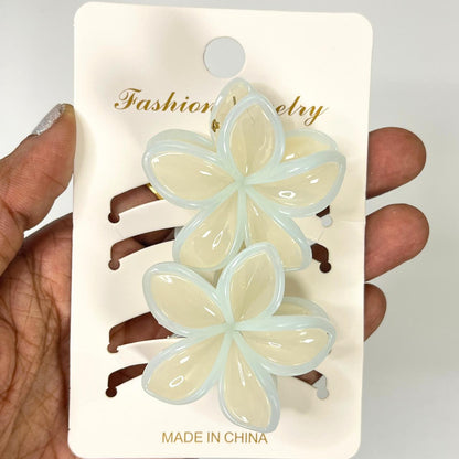 Floral Hair Clip Set (2 Pieces) - Small