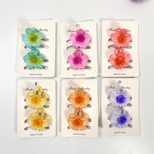 Blossom Flower Hair Claw Clip - Small (Set of 2)