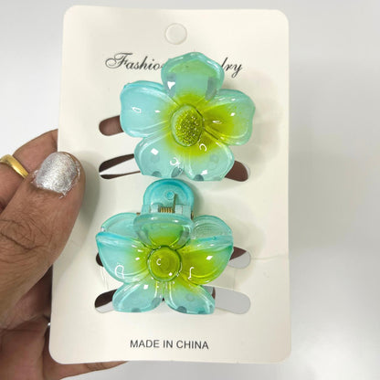 Blossom Flower Hair Claw Clip - Small (Set of 2)