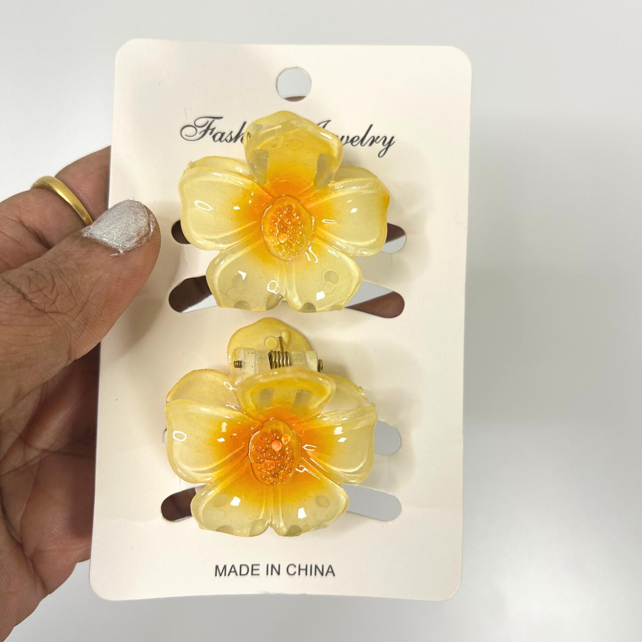 Blossom Flower Hair Claw Clip - Small (Set of 2)