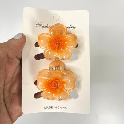Blossom Flower Hair Claw Clip - Small (Set of 2)