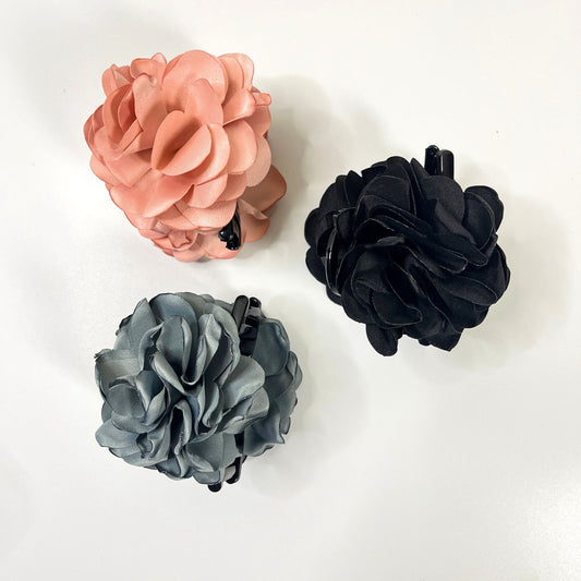 Elegant Fabric Flower Hair Claw