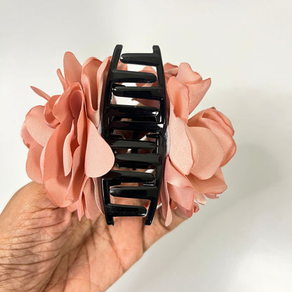 Elegant Fabric Flower Hair Claw