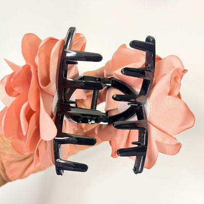 Elegant Fabric Flower Hair Claw