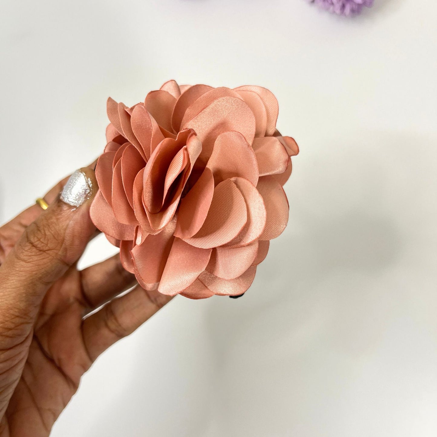 Elegant Fabric Flower Hair Claw