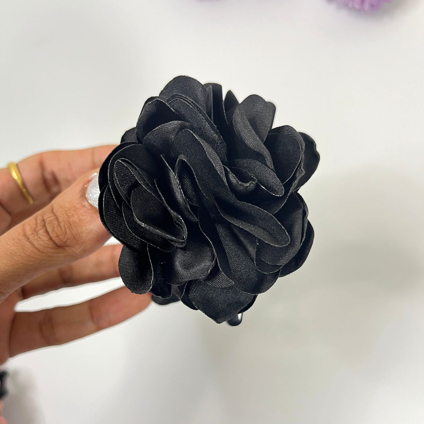 Elegant Fabric Flower Hair Claw