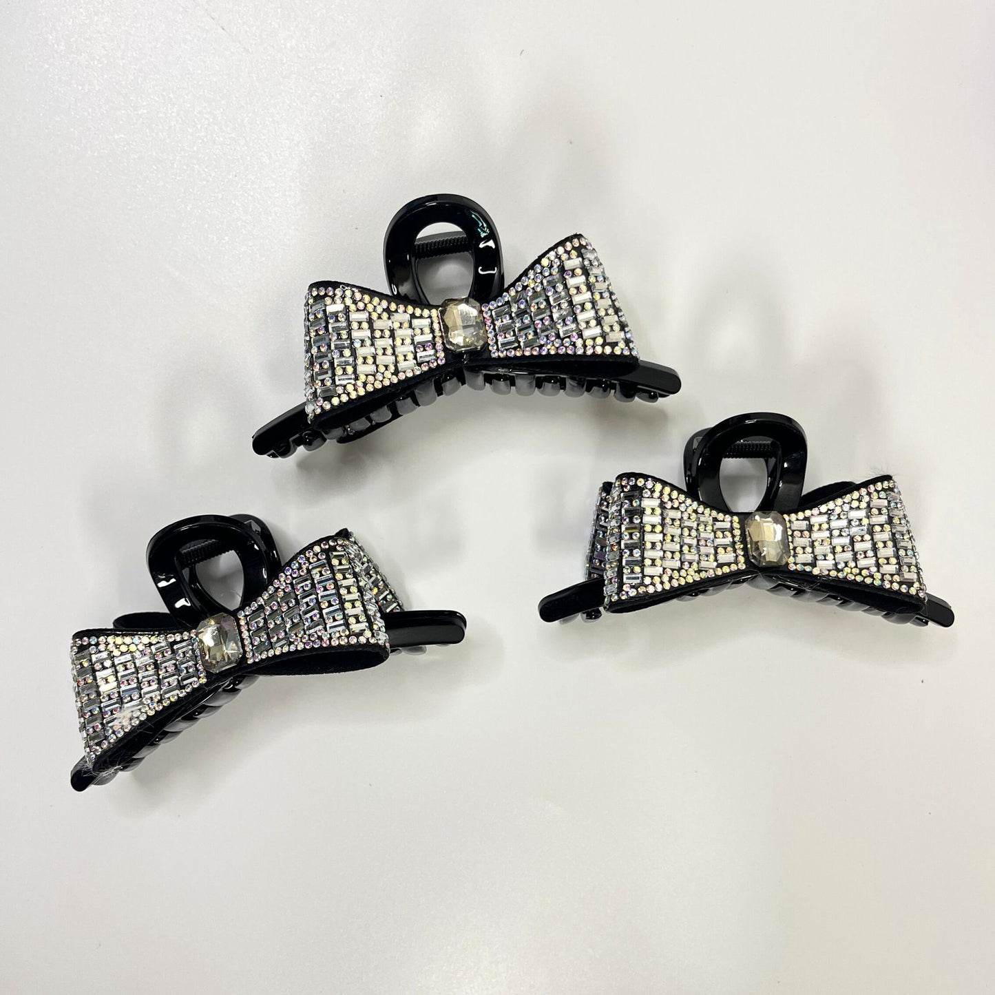 Luxury Crystal Bow Hair Claw Clip