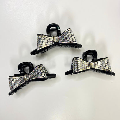 Luxury Crystal Bow Hair Claw Clip