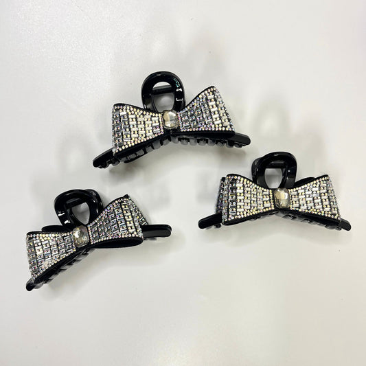 Luxury Crystal Bow Hair Claw Clip