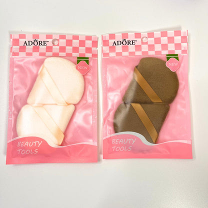 Soft Velour Makeup Powder Puff Set