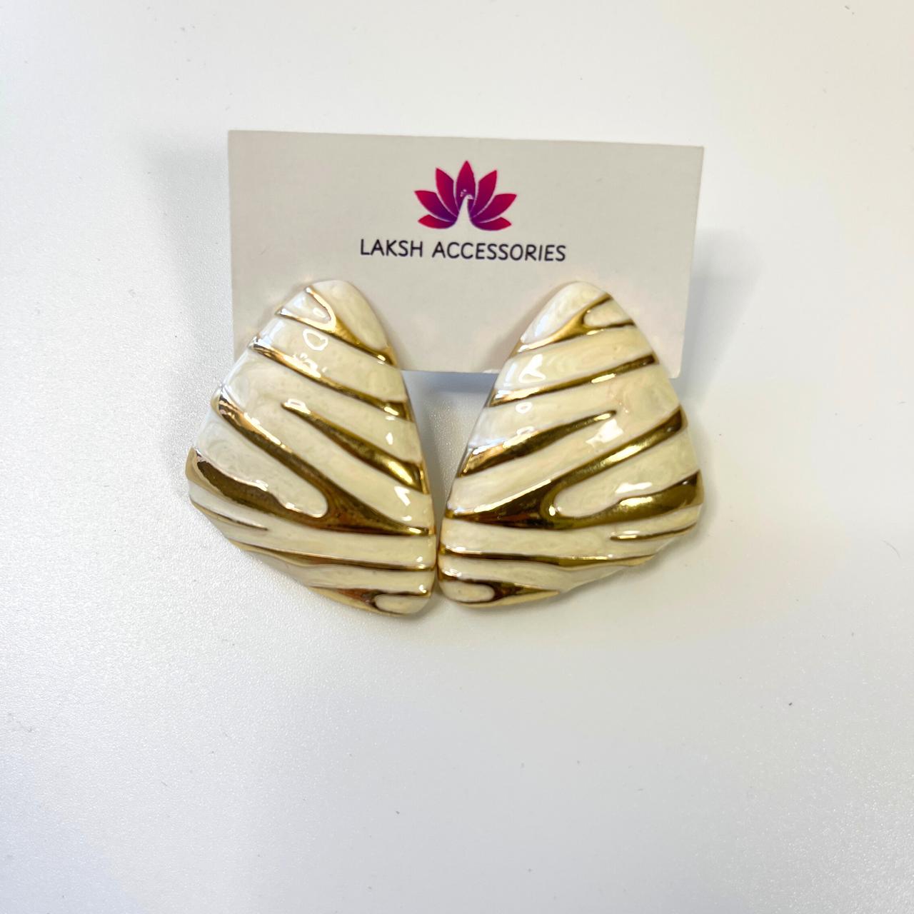 Marble Swirl Statement Earrings