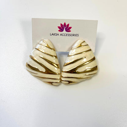 Marble Swirl Statement Earrings