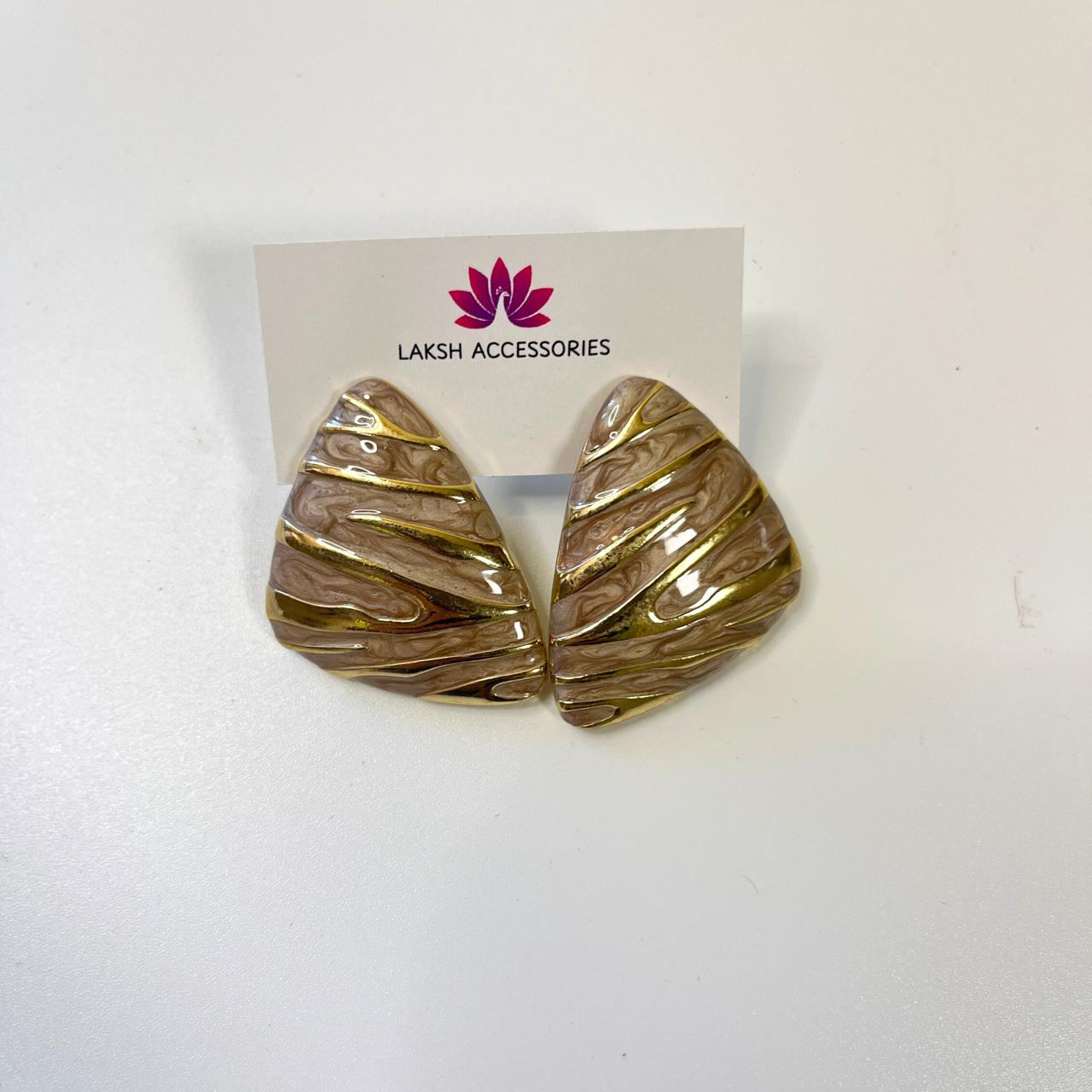 Marble Swirl Statement Earrings
